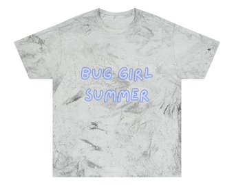 Bug Girl Summer Color Blast T-Shirt, Trendy Summer Tee, Unisex Graphic Shirt, Festival Wear, Gift for Bug Lovers, Eco-Friendly Fashion