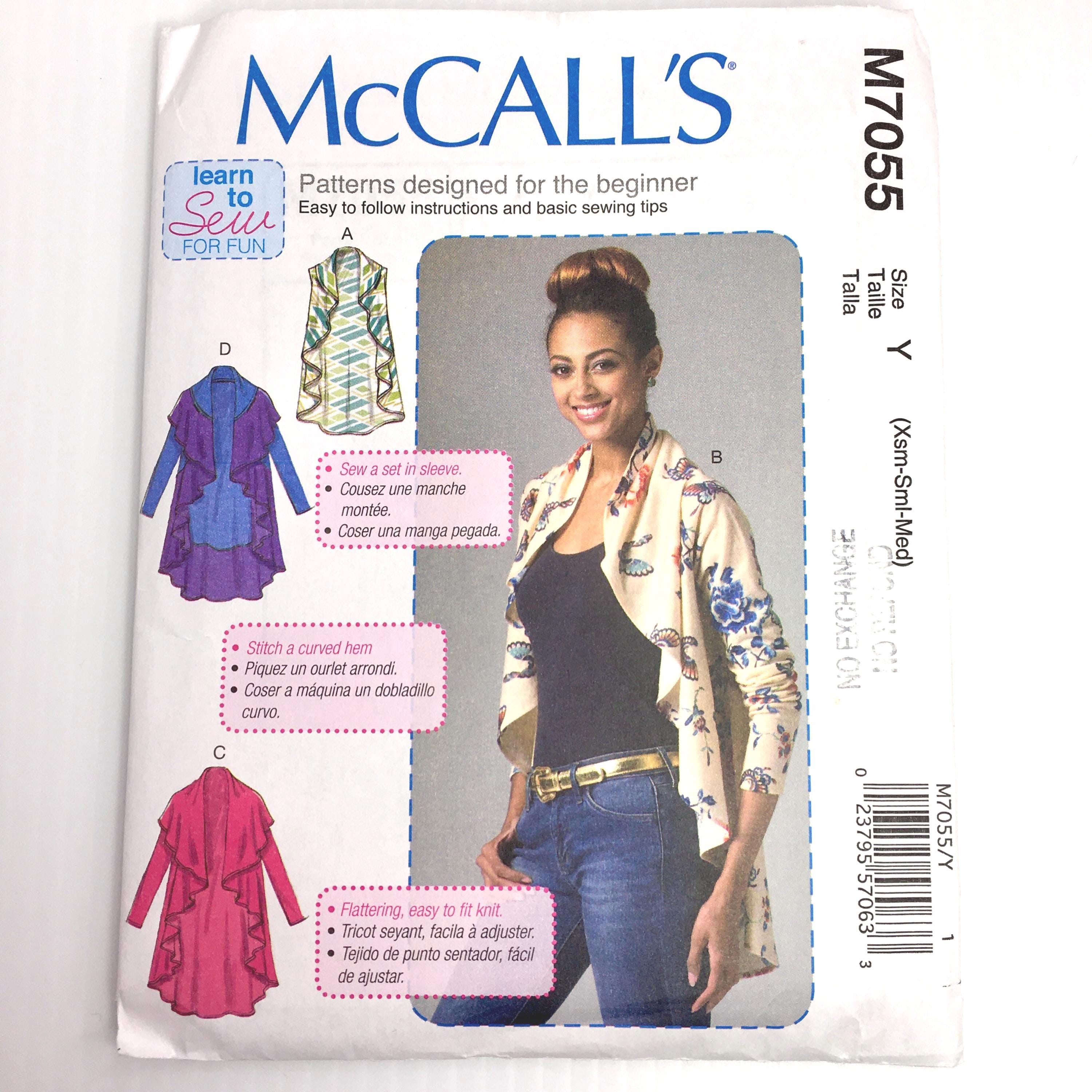 McCall's Patterns Gilet Et Manteaux Multicolore Tailles XSM-M