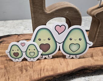 Avocado Stickers - 2 sizes - Kawaii Stickers