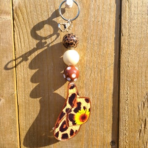 Cowgirl/ Western hat - Beaded - Keychain