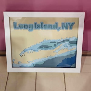 Carte de Long Island en couches