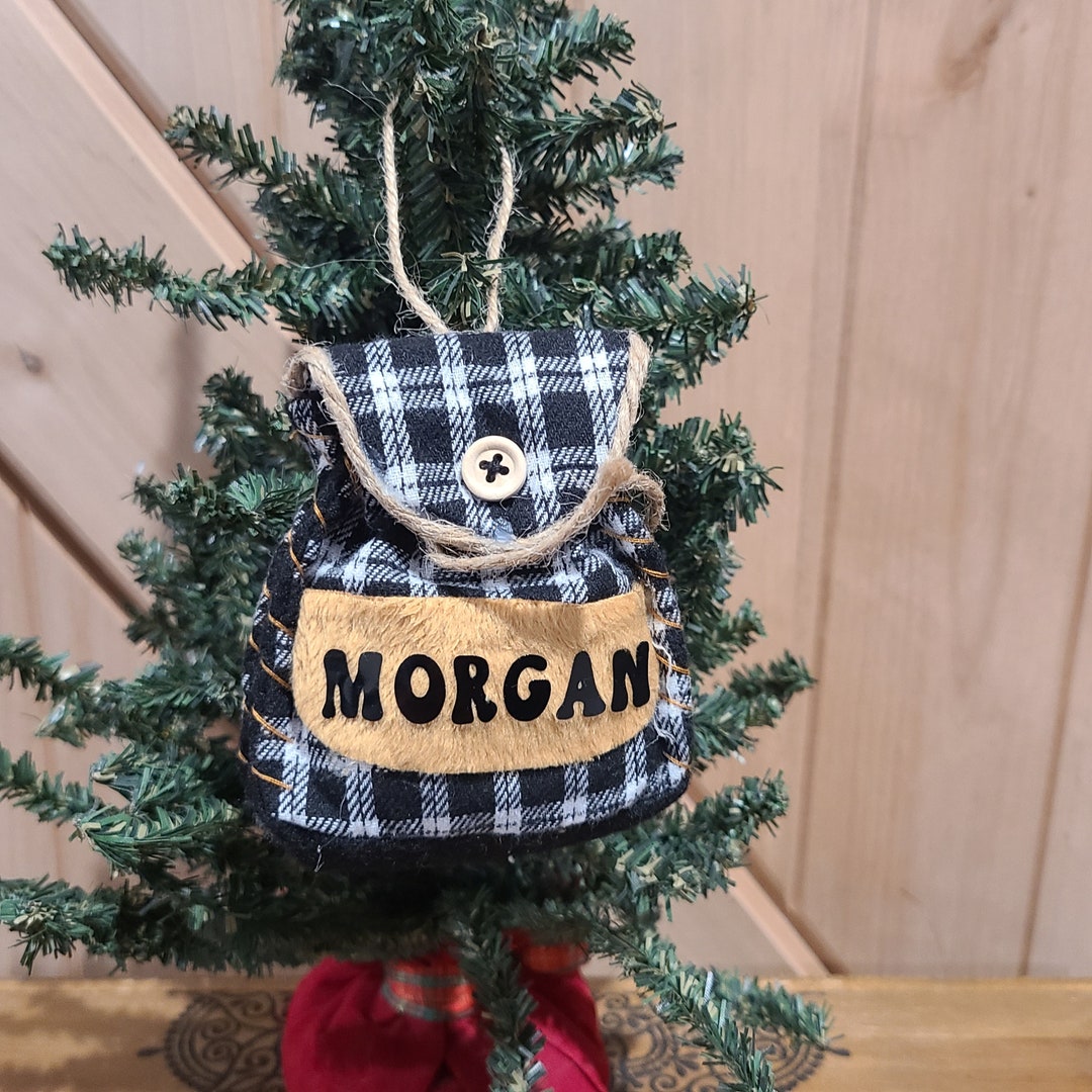 Mini Backpack Ornament Personalized Etsy