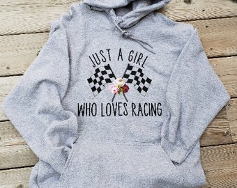 I'm A Drag Racing Girl, I Have 3 Sides Crop Top Hoodie