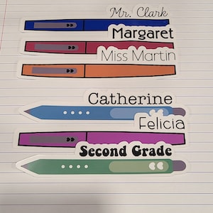 Pen Stickers - Marker Stickers - School Stickers