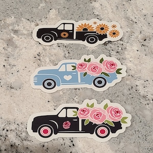 Flower Truck Stickers