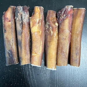 Black Angus Mega Monster Bully Sticks: 6" Long Lasting Dog Chew