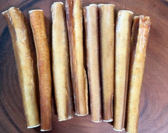 6" Jumbo Black Angus Bully Sticks: Stinky and No Odor Dog Chews NEW BATCH