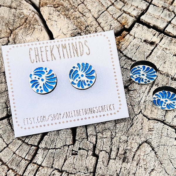 Talavera Earrings Stud Set | Latina Earrings Studs | Mexican Earrings Set | Arte Mexicana Earrings