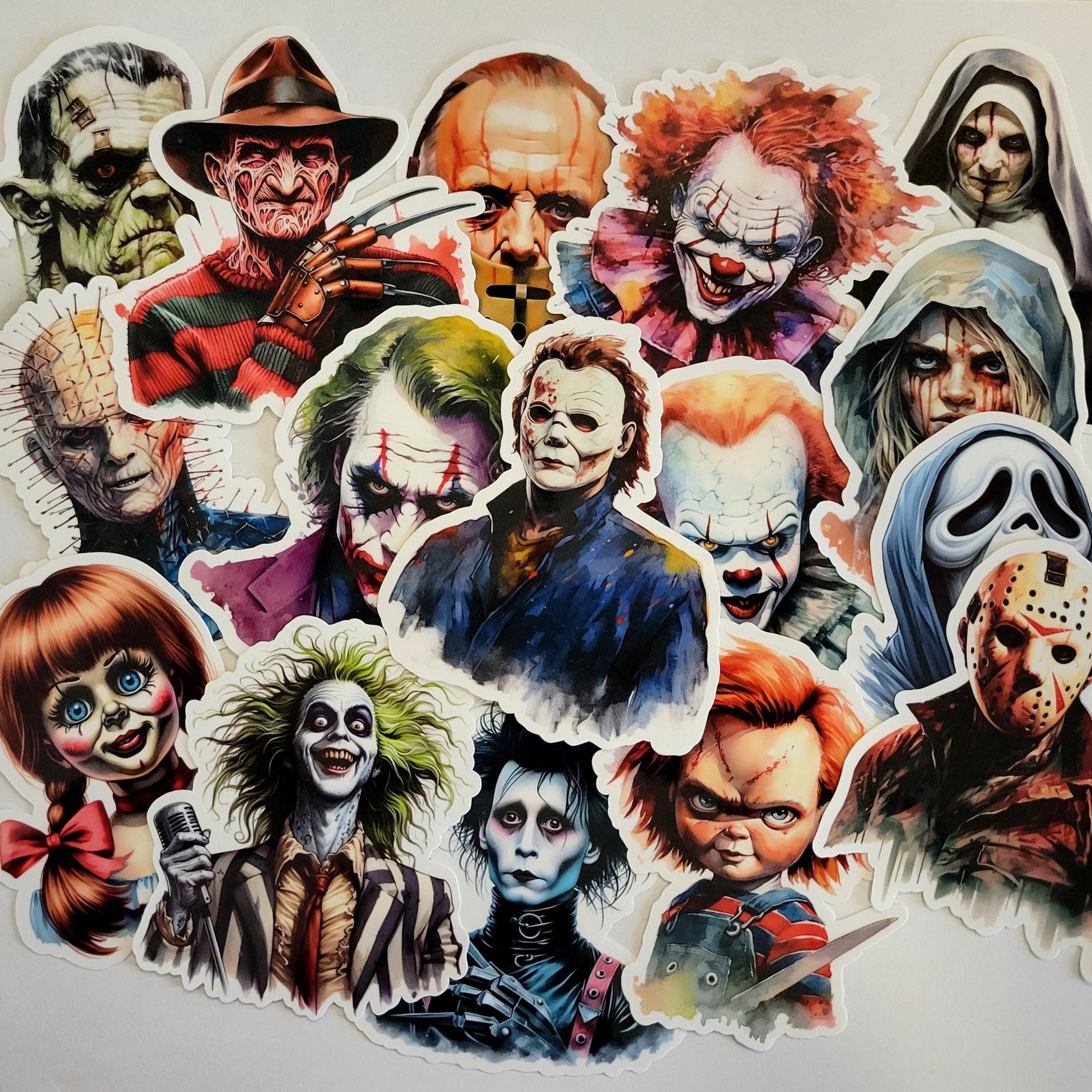 Horror Movie Stickers, Halloween Stickers, Horror Sticker Pack, Horror ...
