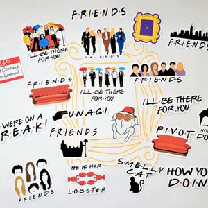 Friends Sticker Bundle, Friends TV Show, Waterproof Stickers, Central Perk  Sticker, Laptop Sticker 