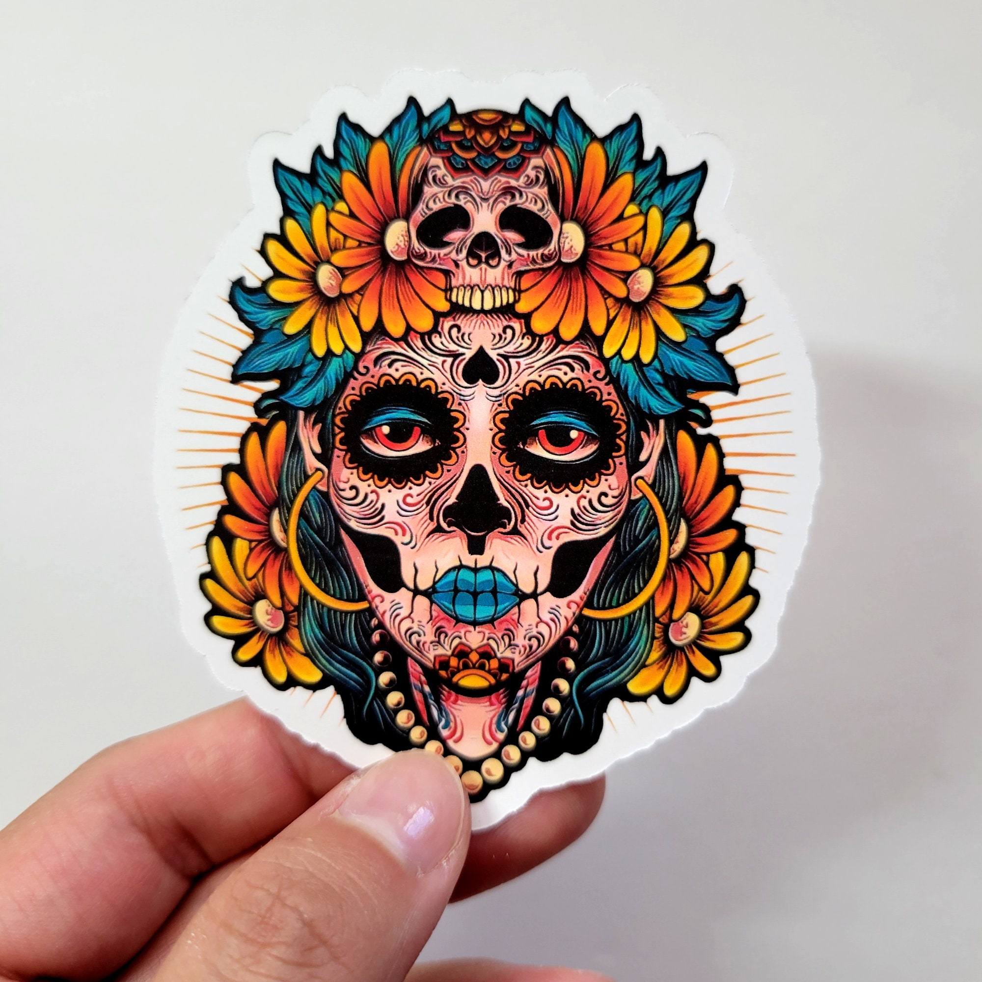 Dia De Los Muertos Stickers Dia De Los Muertos Day of the - Etsy