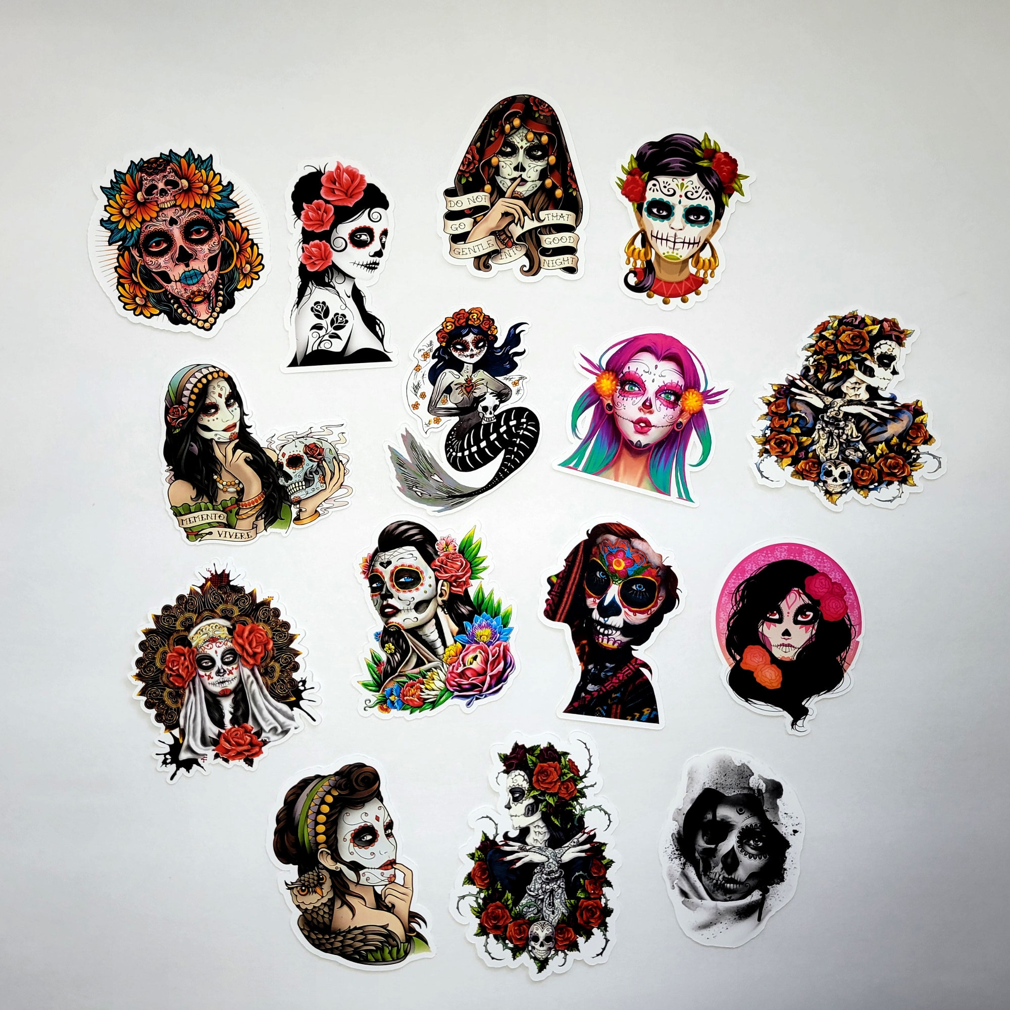 Dia De Los Muertos Stickers, Dia De Los Muertos, Day of the Dead ...