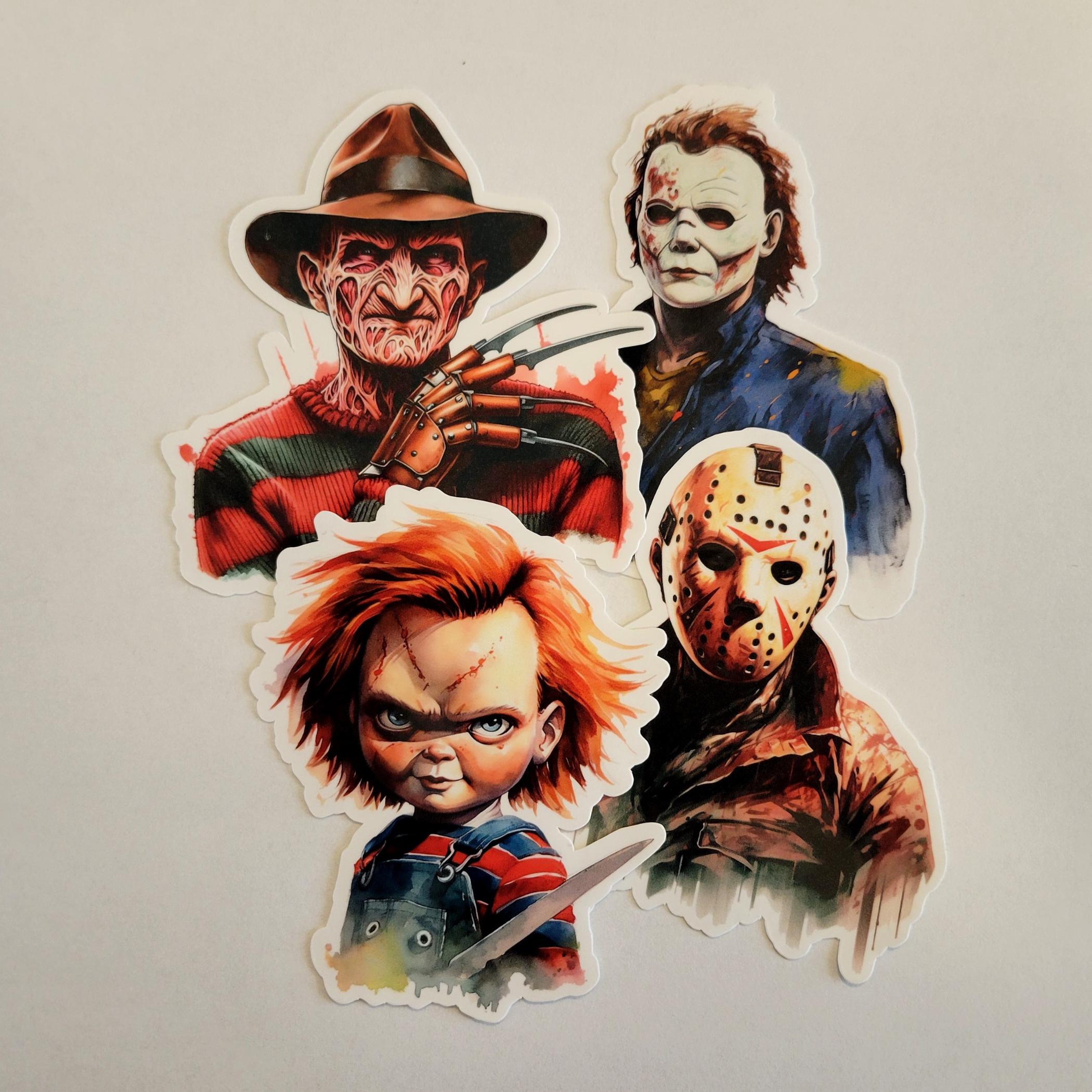 Horror Movie Stickers, Halloween Stickers, Horror Sticker Pack, Horror ...