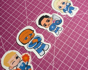 fantastic 4 sticker pack