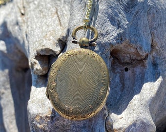 Antique Victorian gold filled oval locket