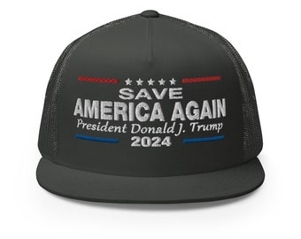 2024 Save America Again Trump Cap Embroidered Hat - RAF COLLECTION