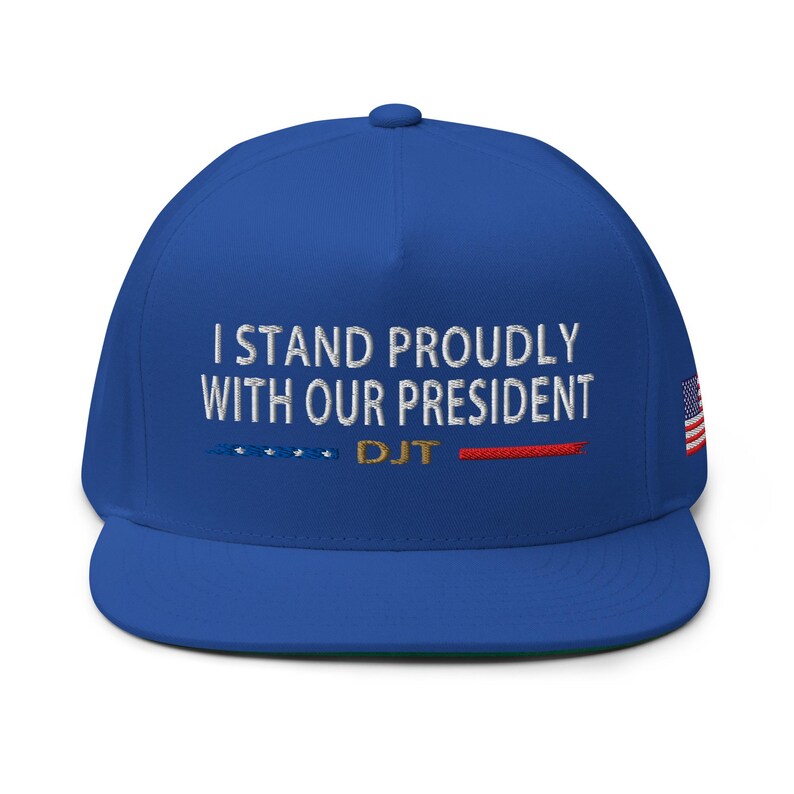 Hat: I stand proudly with US President, black, red pro-Trump hat, Republican hat - RAF COLLECTION