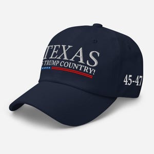 Texas is Trump Country! Red cotton hat for President supporter - RAF COLLECTION