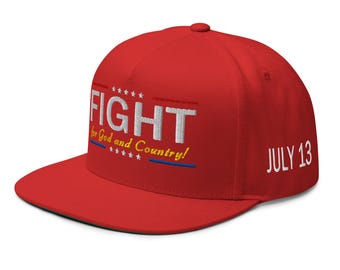 Fight for God & Country! Hat for Trump supporter, July 13, Butler - RAF COLLECTION
