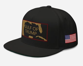 Flat Bill Cap, cotton hat: Gulf of Trump - RAF COLLECTION