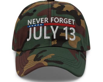 Hat for Trump supporters - July 13, never forget - RAF COLLECTION