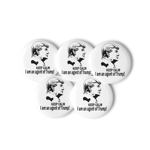 Pin Buttons for Donald J. Trump supporters - RAF COLLECTION