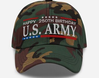 Joyeux 250e anniversaire de l'armée américaine, chapeau patriote pro-Trump - COLLECTION RAF