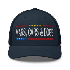 Mars, cars & DOGE hat - cap for Elon Musk supporters - RAF COLLECTION