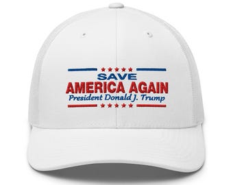 Gorra "Solo el presidente Donald J. Trump salva a Estados Unidos" - COLECCIÓN RAF