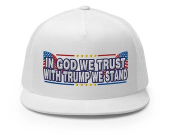Gorra En Dios confiamos, con Trump nos mantenemos firmes Gorra 45-47 - COLECCIÓN RAF