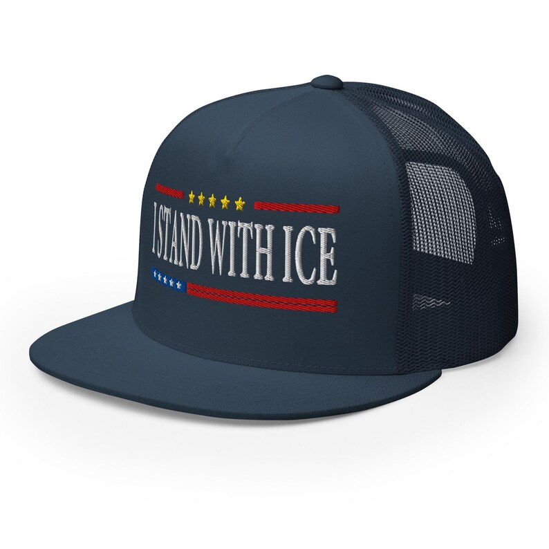 Cap Patriotic Pro-Trump Hat - I stand with ICE - RAF COLLECTION