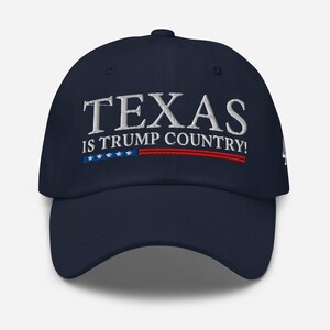 Texas is Trump Country! Red cotton hat for President supporter - RAF COLLECTION