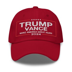 Hat for supporters of President Trump and VP Vance embroidered hat cap - RAF COLLECTION