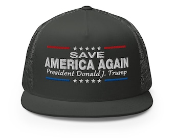 Save America Again  - only President Trump can! Cap Embroidered Hat - RAF COLLECTION
