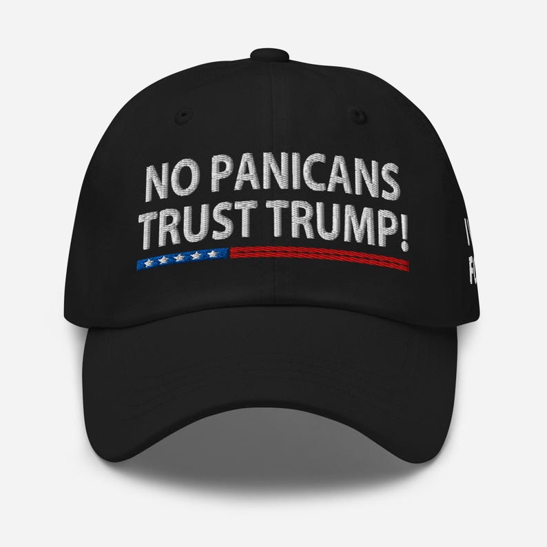 Design cotton hat: No panicans - Trust President Trump! - RAF COLLECTION