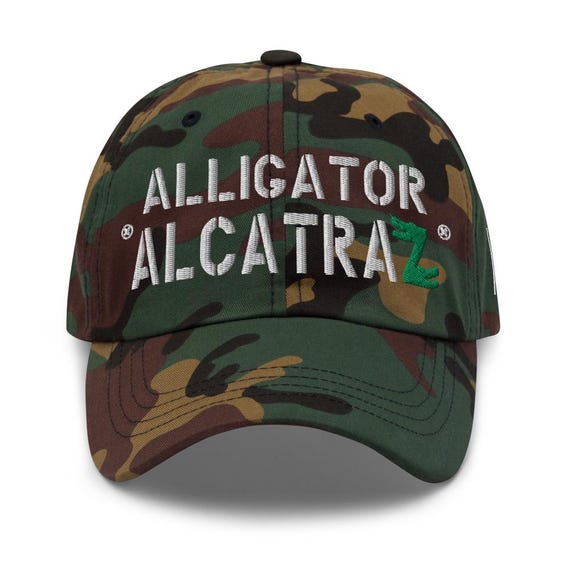 American Patriot Dad Hat: Alligator Alcatraz Z-crocodile - RAF