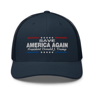 2024 Save America Again Trump Embroidered Cap - RAF COLLECTION