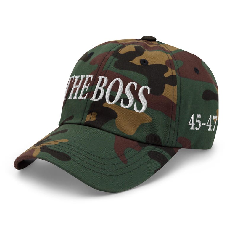 Pro-President 45-47 Dad hat: Donald Trump jokes 'I'm the boss' before meeting on final day of G7 summit - RAF COLLECTION