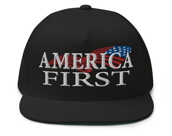 Hat America First Embroidered Cap Hat - RAF COLLECTION