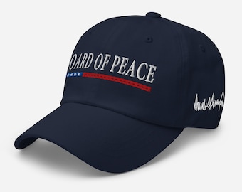 Cotton hat: Board of Peace - with President Trump signature - RAF COLLECTION