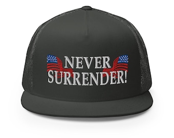 Cap Never surrender! For President Trump supporters Hat USA - RAF COLLECTION