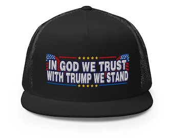En Dios confiamos, con Trump nos mantenemos firmes Gorra 45-47 - COLECCIÓN RAF