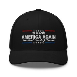 2024 Save America Again Trump Embroidered Cap - RAF COLLECTION