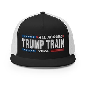 Cap All aboard Trump Train! Hat - RAF COLLECTION