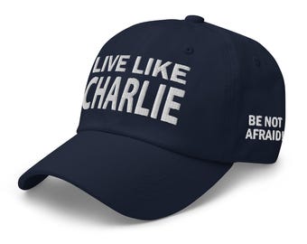 Gorro de algodón pro-Charlie Kirk: Vive como Charlie - COLECCIÓN RAF