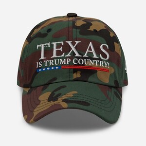 Texas is Trump Country! Red cotton hat for President supporter - RAF COLLECTION