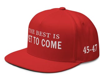 47 Presidente Republicano sombrero rojo: Trump post - Lo mejor está por venir - RAF COLLECTION