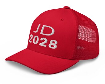 JD Vance 2028 Trucker Cap - Political Supporter Hat - RAF COLLECTION