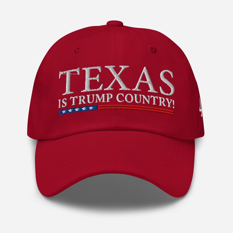 Texas is Trump Country! Red cotton hat for President supporter - RAF COLLECTION