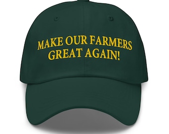 Embroidered Farmers Baseball Cap – RAF COLLECTION